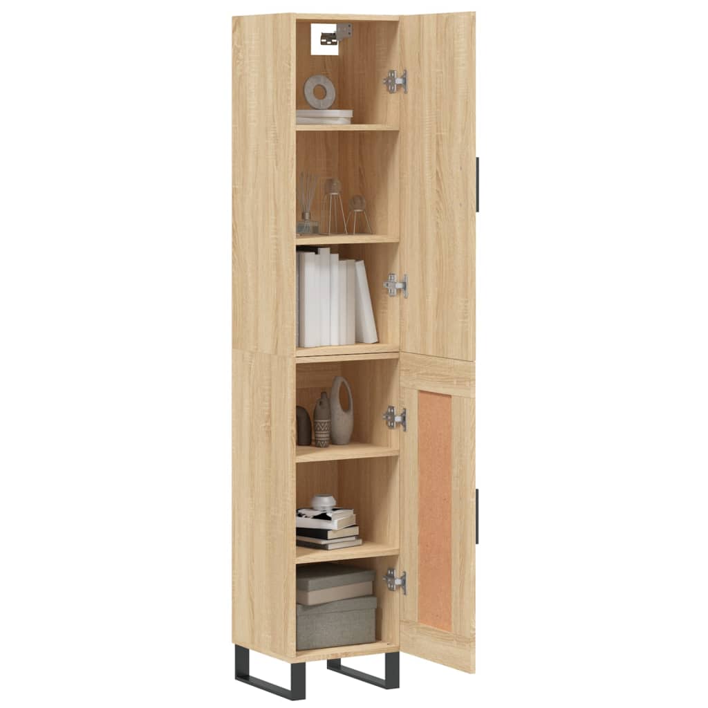Highboard Sonoma Oak 34.5x34x180 cm Engineered Wood