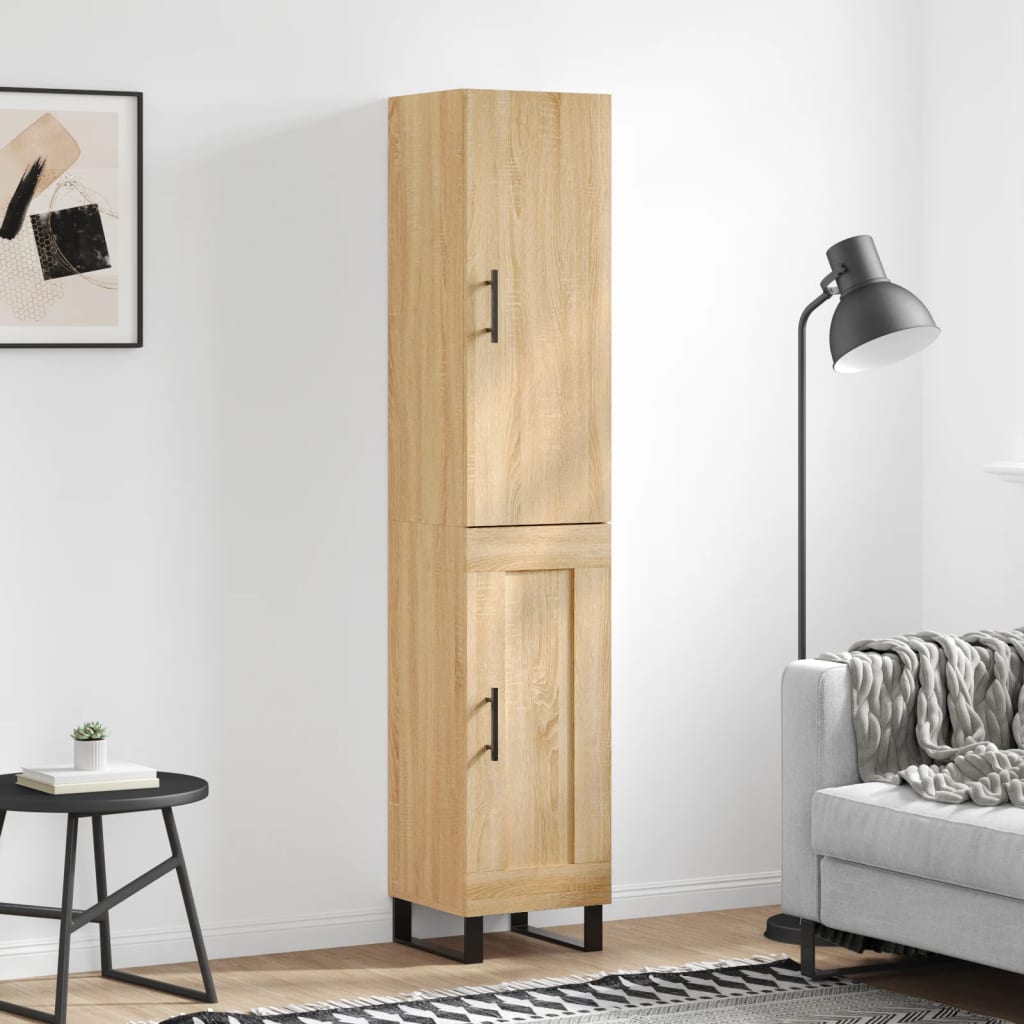 Highboard Sonoma Oak 34,5x34x180 cm Engineered Wood