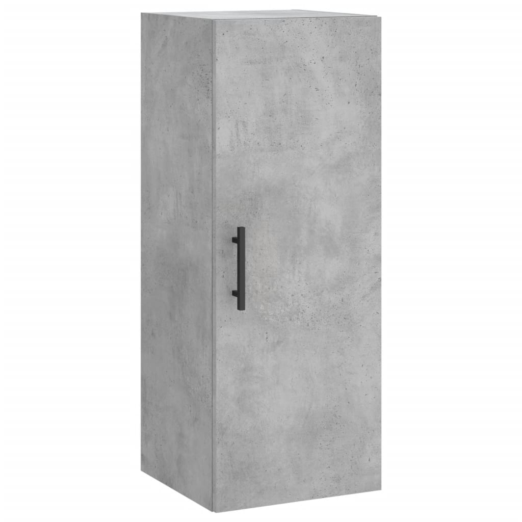 Highboard Concrete Grey 34.5x34x180 cm Engineered Wood