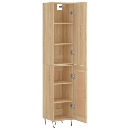 Highboard Sonoma Oak 34,5x34x180 cm Engineered Wood