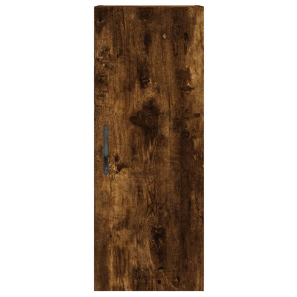 Highboard Smoked Oak 34.5x34x180 cm Engineered Wood