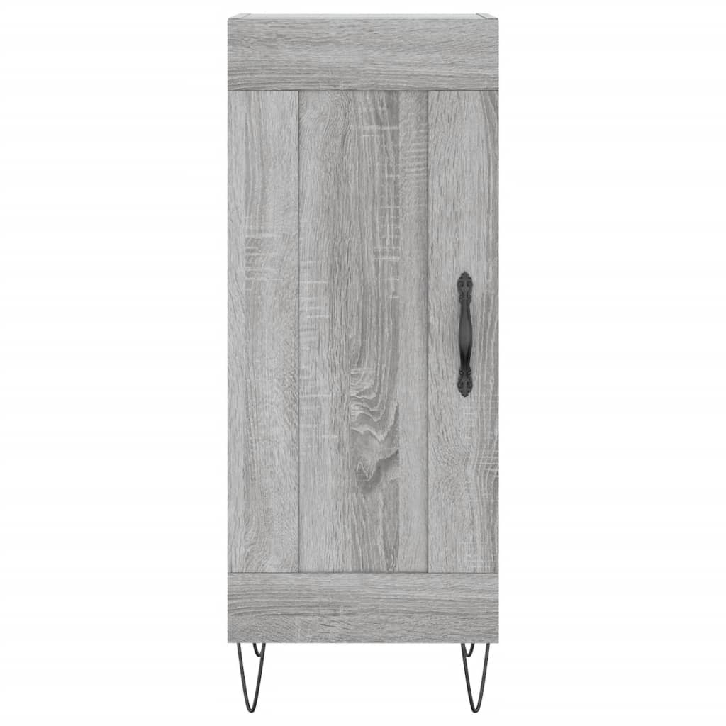 Highboard Grey Sonoma 34,5x34x180 cm Engineered Wood