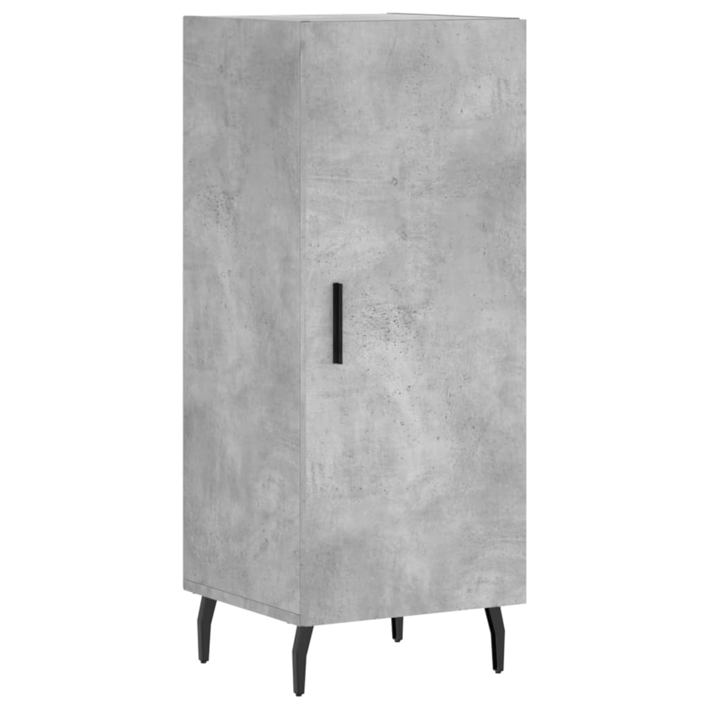 Highboard Concrete Grey 34.5x34x180 cm Engineered Wood