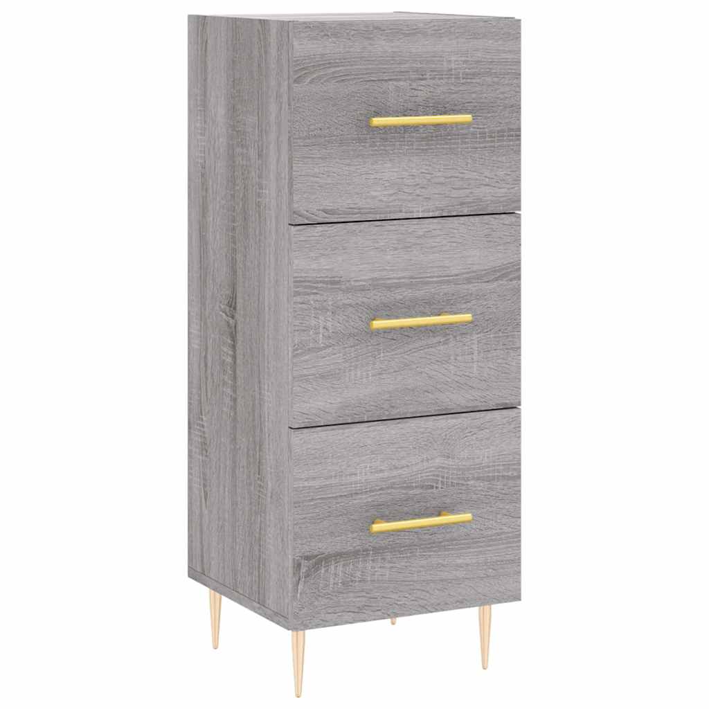 Highboard Grey Sonoma 34,5x34x180 cm Engineered Wood