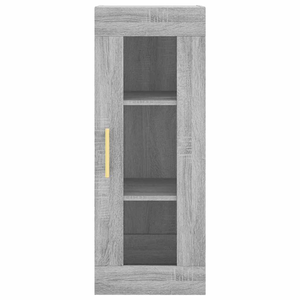 Highboard Grey Sonoma 34,5x34x180 cm Engineered Wood