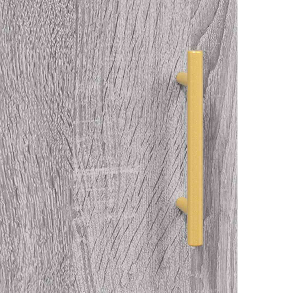 Highboard Grey Sonoma 34,5x34x180 cm Engineered Wood