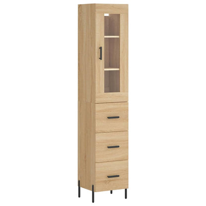 Highboard Sonoma Oak 34.5x34x180 cm Engineered Wood