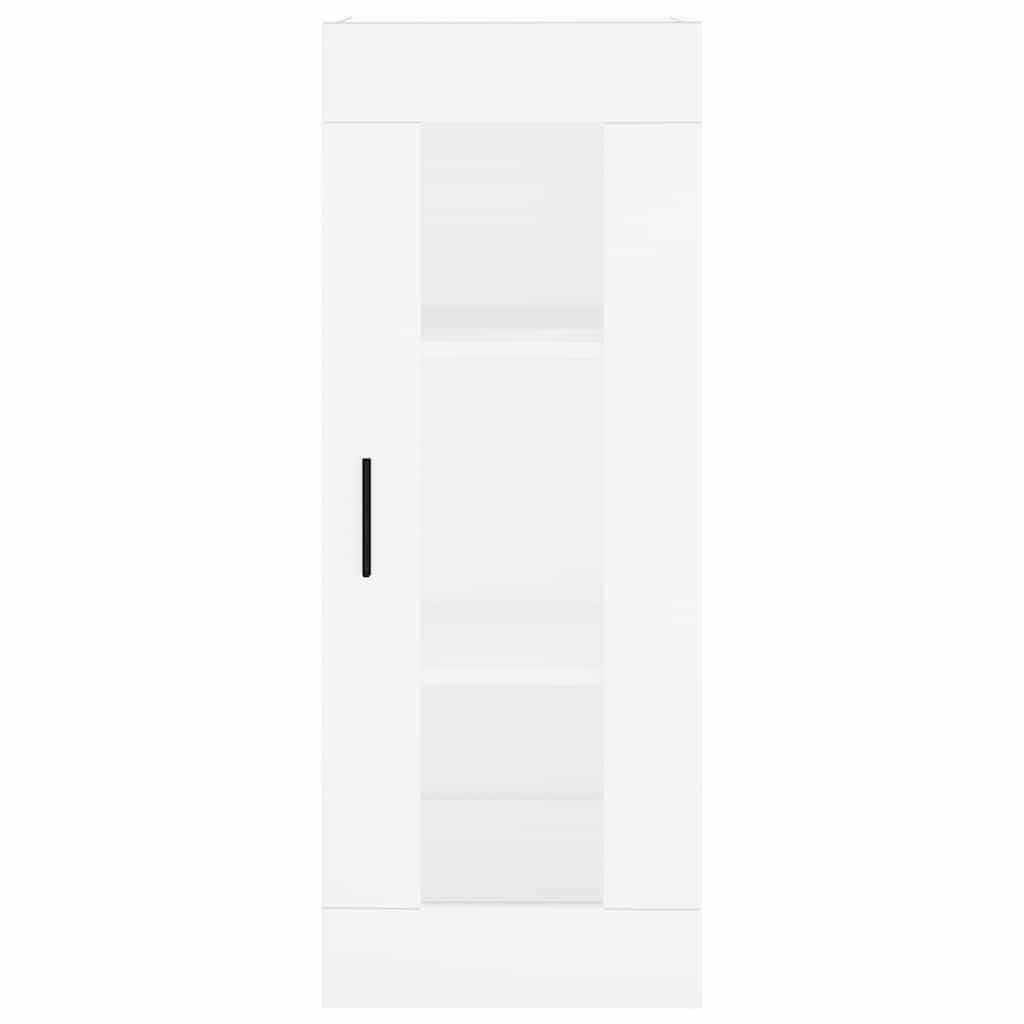 Highboard White 34.5x34x180 cm Engineered Wood