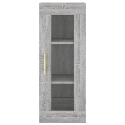 Highboard Grey Sonoma 34.5x34x180 cm Engineered Wood