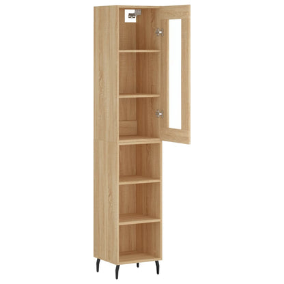 Highboard Sonoma Oak 34.5x34x180 cm Engineered Wood