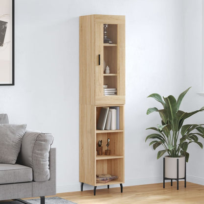 Highboard Sonoma Oak 34.5x34x180 cm Engineered Wood