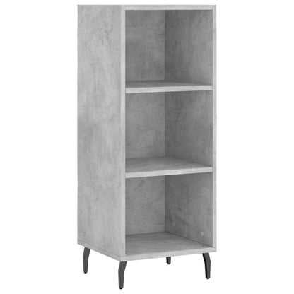 Highboard Concrete Grey 34.5x34x180 cm Engineered Wood