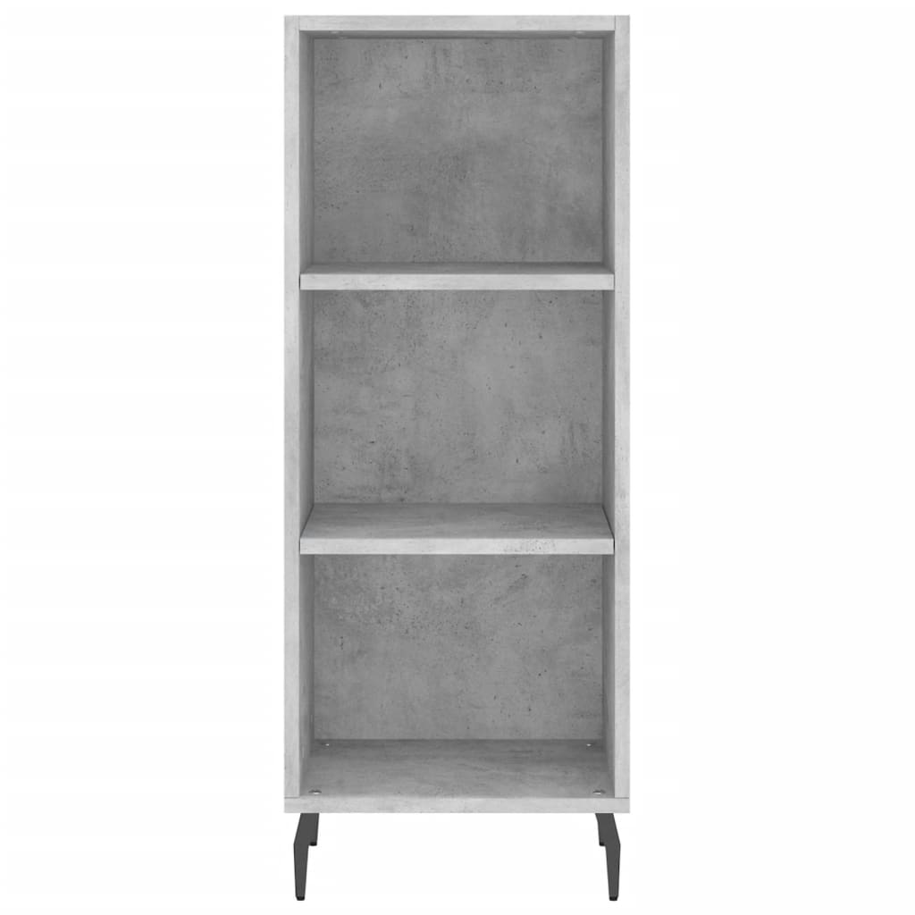 Highboard Concrete Grey 34.5x34x180 cm Engineered Wood