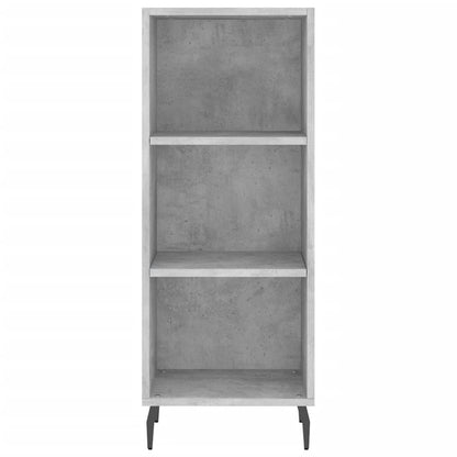 Highboard Concrete Grey 34.5x34x180 cm Engineered Wood