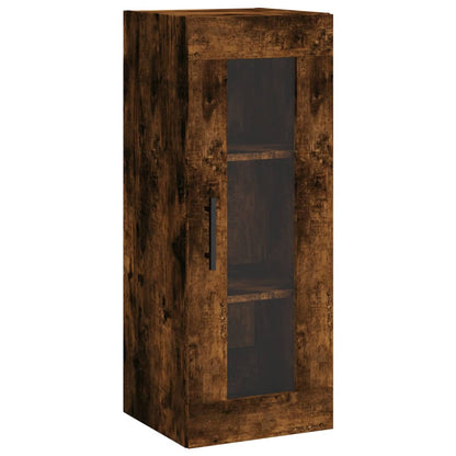 Highboard Smoked Oak 34.5x34x180 cm Engineered Wood