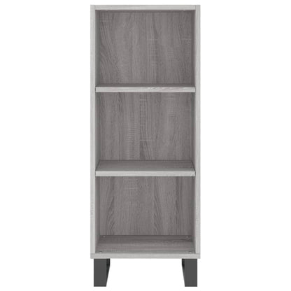 Highboard Grey Sonoma 34.5x34x180 cm Engineered Wood