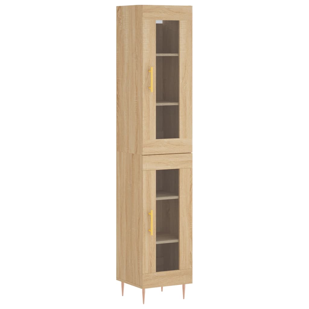 Highboard Sonoma Oak 34,5x34x180 cm Engineered Wood