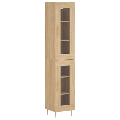 Highboard Sonoma Oak 34,5x34x180 cm Engineered Wood