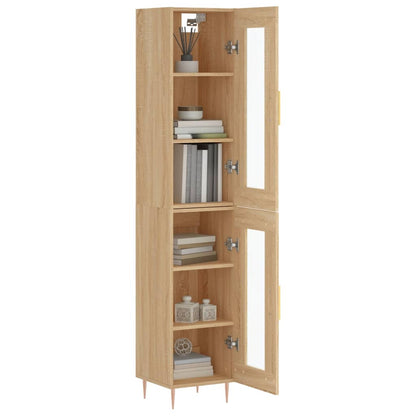 Highboard Sonoma Oak 34,5x34x180 cm Engineered Wood