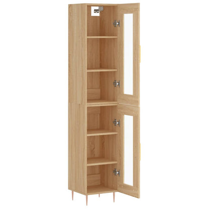 Highboard Sonoma Oak 34.5x34x180 cm Engineered Wood