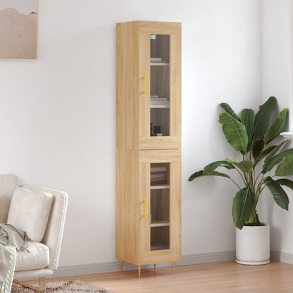 Highboard Sonoma Oak 34,5x34x180 cm Engineered Wood