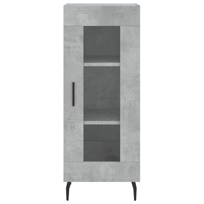 Highboard Concrete Grey 34.5x34x180 cm Engineered Wood