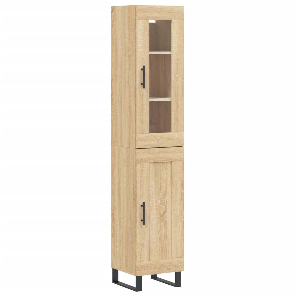 Highboard Sonoma Oak 34,5x34x180 cm Engineered Wood