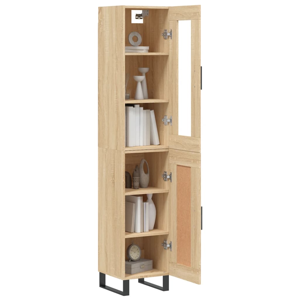 Highboard Sonoma Oak 34,5x34x180 cm Engineered Wood
