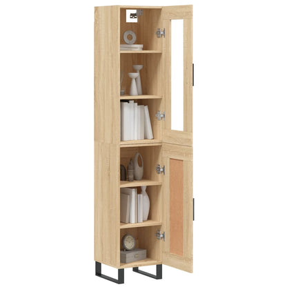 Highboard Sonoma Oak 34,5x34x180 cm Engineered Wood