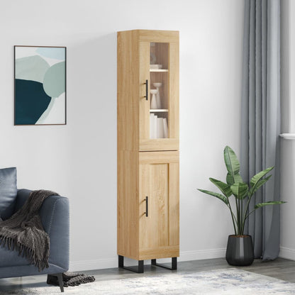 Highboard Sonoma Oak 34.5x34x180 cm Engineered Wood