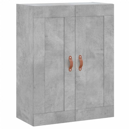Highboard Concrete Grey 69.5x34x180 cm Engineered Wood
