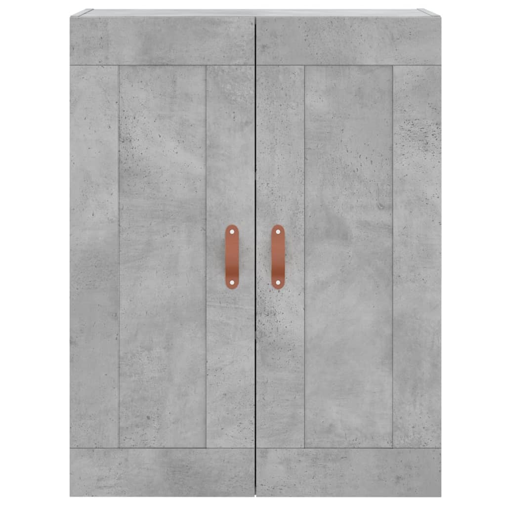 Highboard Concrete Grey 69.5x34x180 cm Engineered Wood