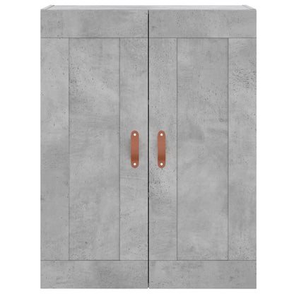 Highboard Concrete Grey 69.5x34x180 cm Engineered Wood