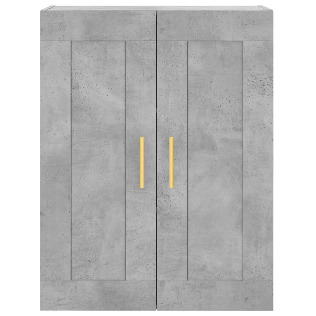 Highboard Concrete Grey 69,5x34x180 cm Engineered Wood