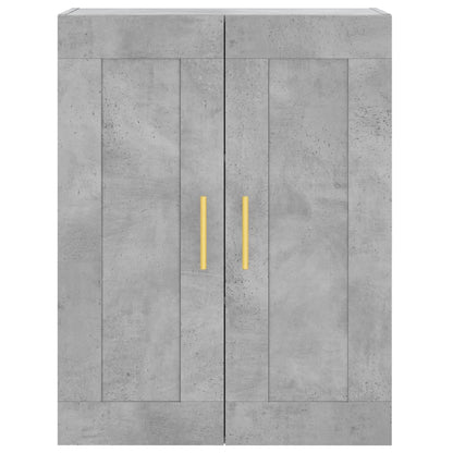 Highboard Concrete Grey 69,5x34x180 cm Engineered Wood