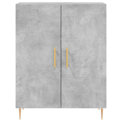 Highboard Concrete Grey 69,5x34x180 cm Engineered Wood