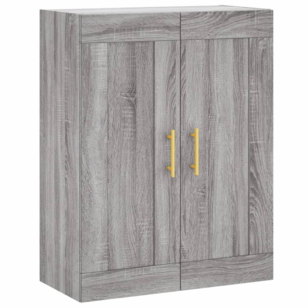 Highboard Grey Sonoma 69,5x34x180 cm Engineered Wood