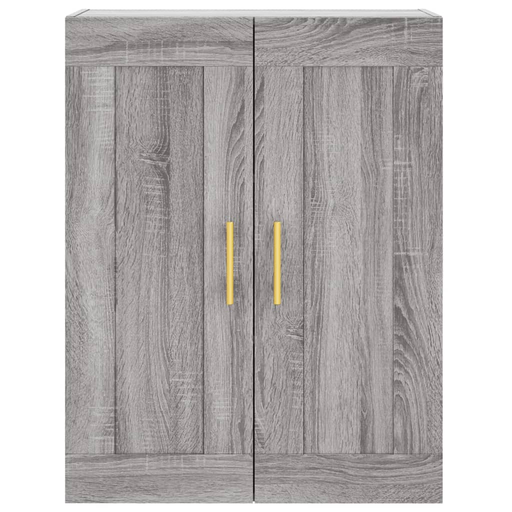 Highboard Grey Sonoma 69,5x34x180 cm Engineered Wood