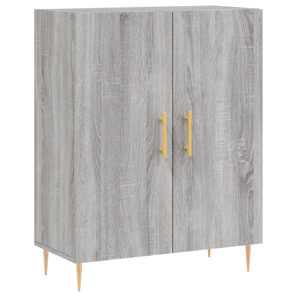 Highboard Grey Sonoma 69,5x34x180 cm Engineered Wood