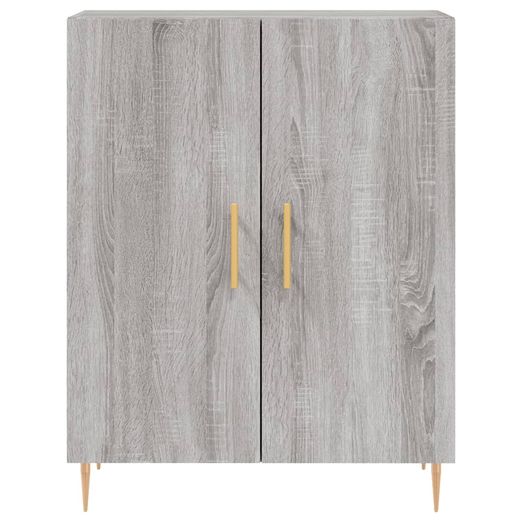 Highboard Grey Sonoma 69,5x34x180 cm Engineered Wood