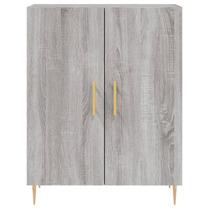 Highboard Grey Sonoma 69,5x34x180 cm Engineered Wood