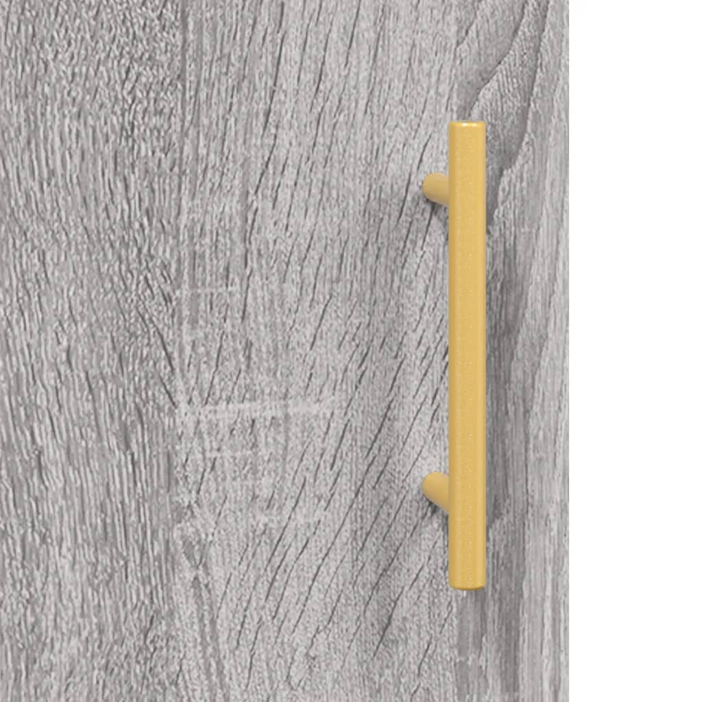 Highboard Grey Sonoma 69,5x34x180 cm Engineered Wood