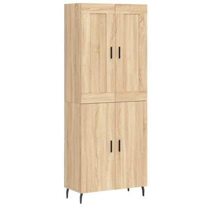 Highboard Sonoma Oak 69,5x34x180 cm Engineered Wood