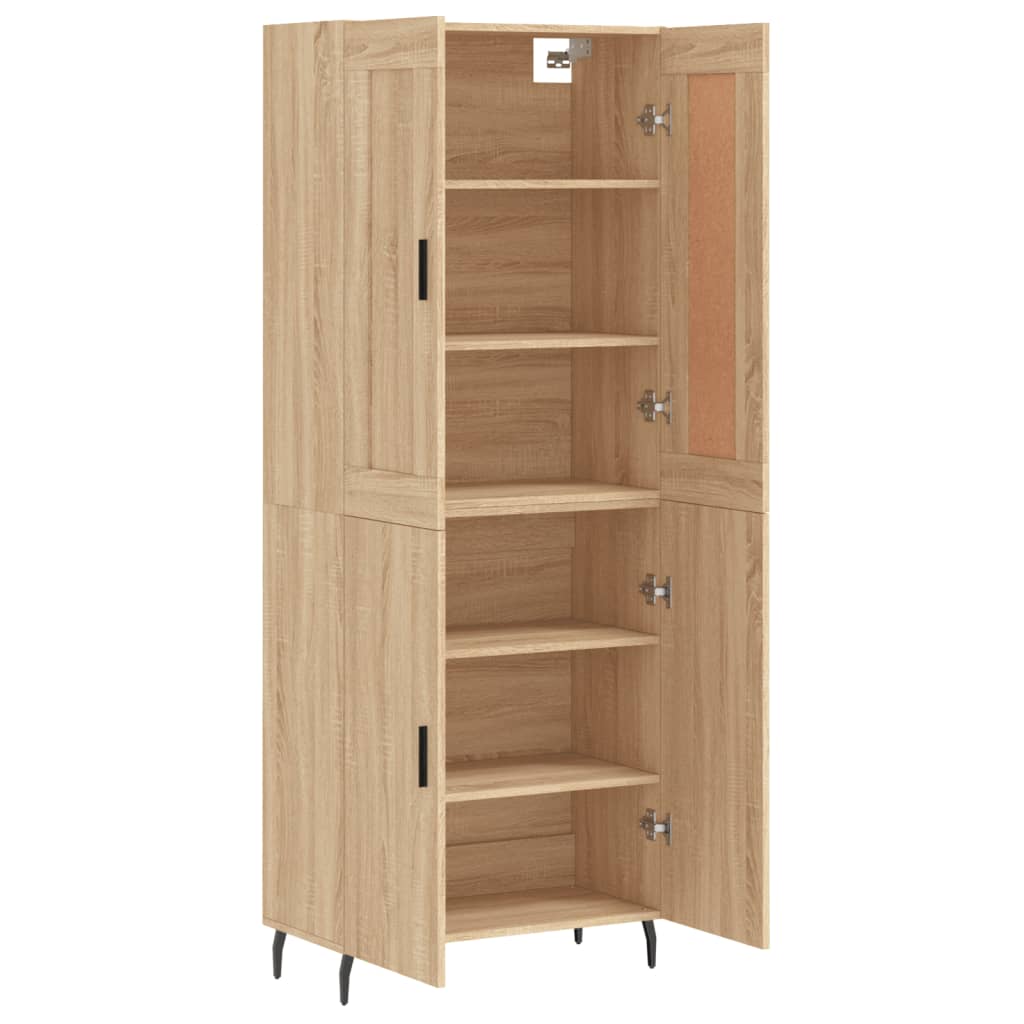 Highboard Sonoma Oak 69,5x34x180 cm Engineered Wood