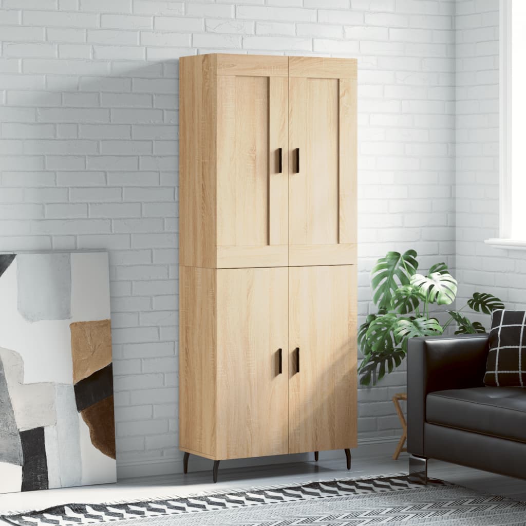 Highboard Sonoma Oak 69,5x34x180 cm Engineered Wood