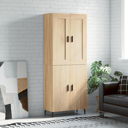 Highboard Sonoma Oak 69,5x34x180 cm Engineered Wood