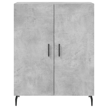 Highboard Concrete Grey 69,5x34x180 cm Engineered Wood