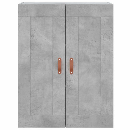Highboard Concrete Grey 69.5x34x180 cm Engineered Wood