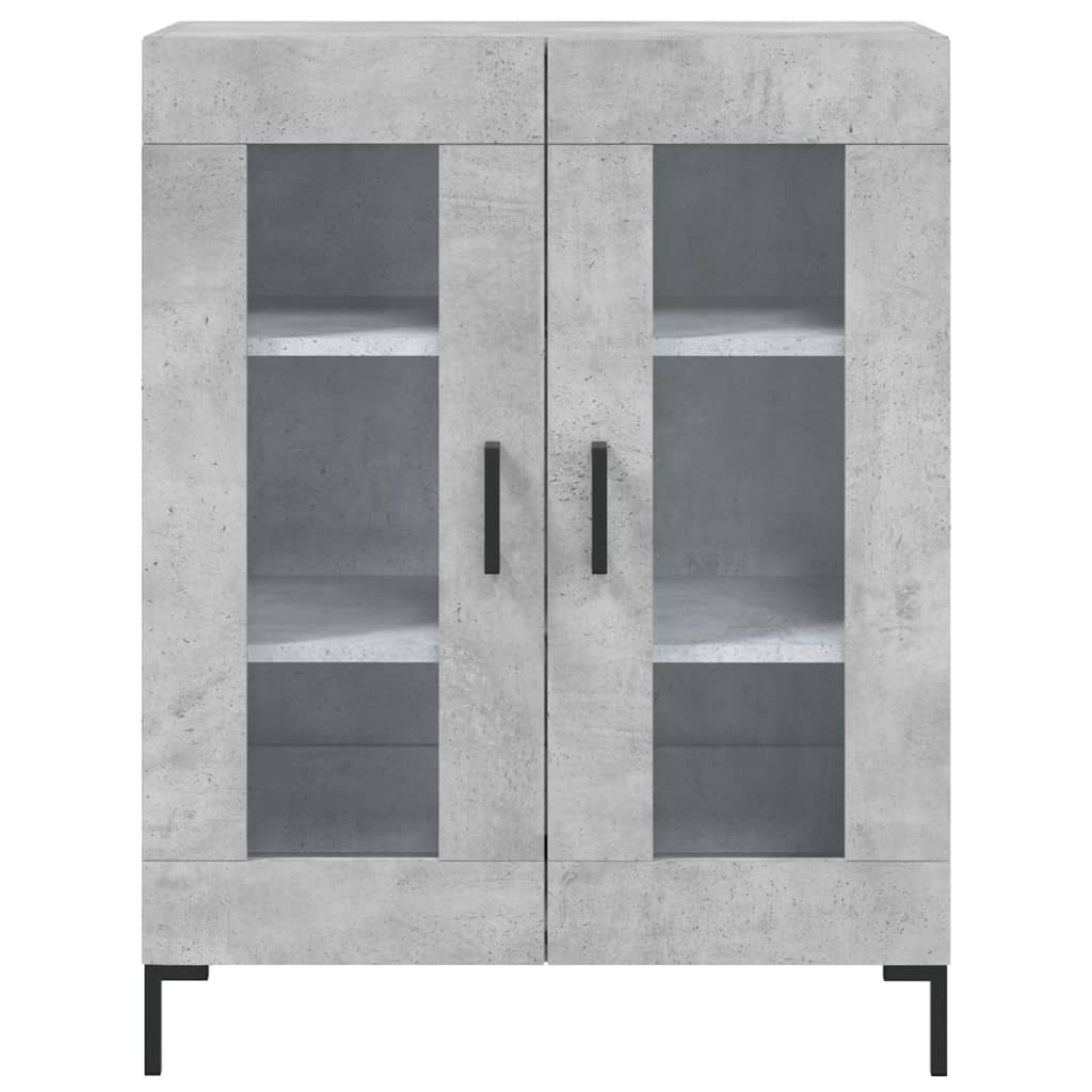 Highboard Concrete Grey 69,5x34x180 cm Engineered Wood