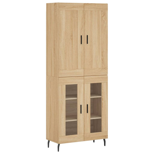 Highboard Sonoma Oak 69,5x34x180 cm Engineered Wood